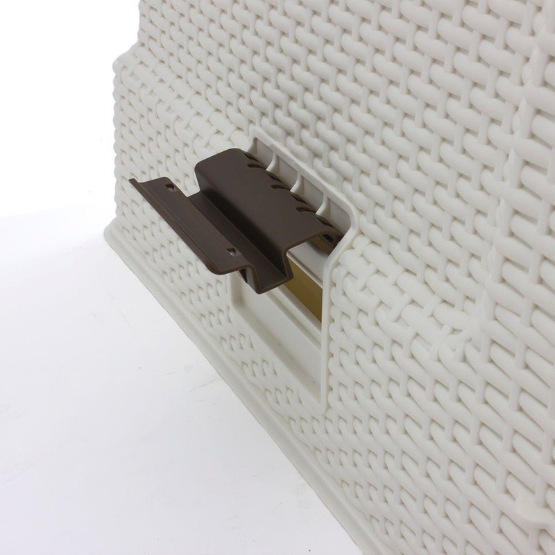 Curver Petlife Katzentoilette Style in Rattan Optik Bild 8