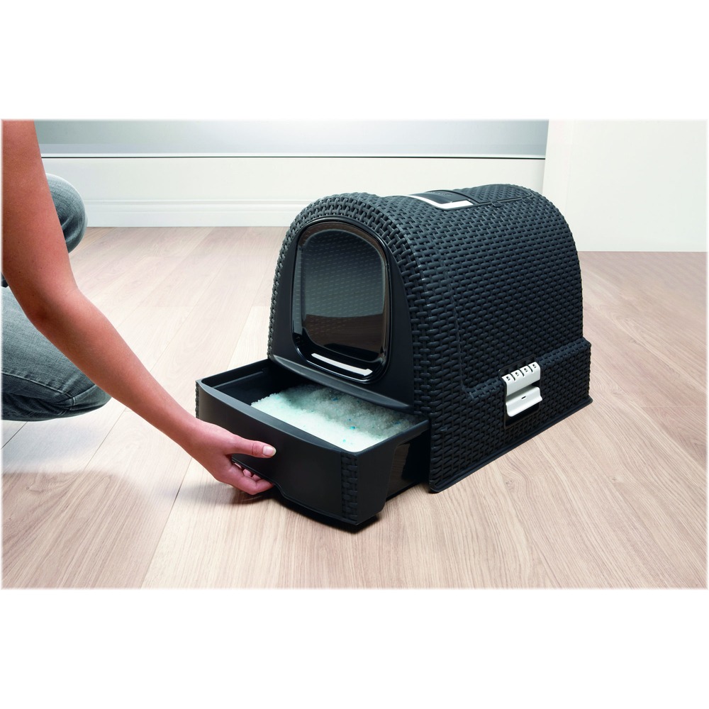 Curver Petlife Katzentoilette Style in Rattan Optik Bild 10