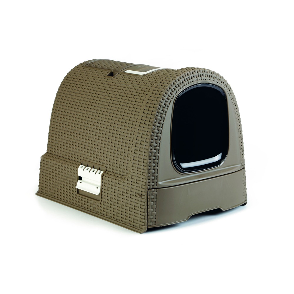 Curver Petlife Katzentoilette Style in Rattan Optik Bild 11