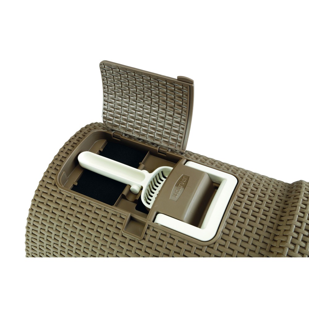 Curver Petlife Katzentoilette Style in Rattan Optik Bild 12