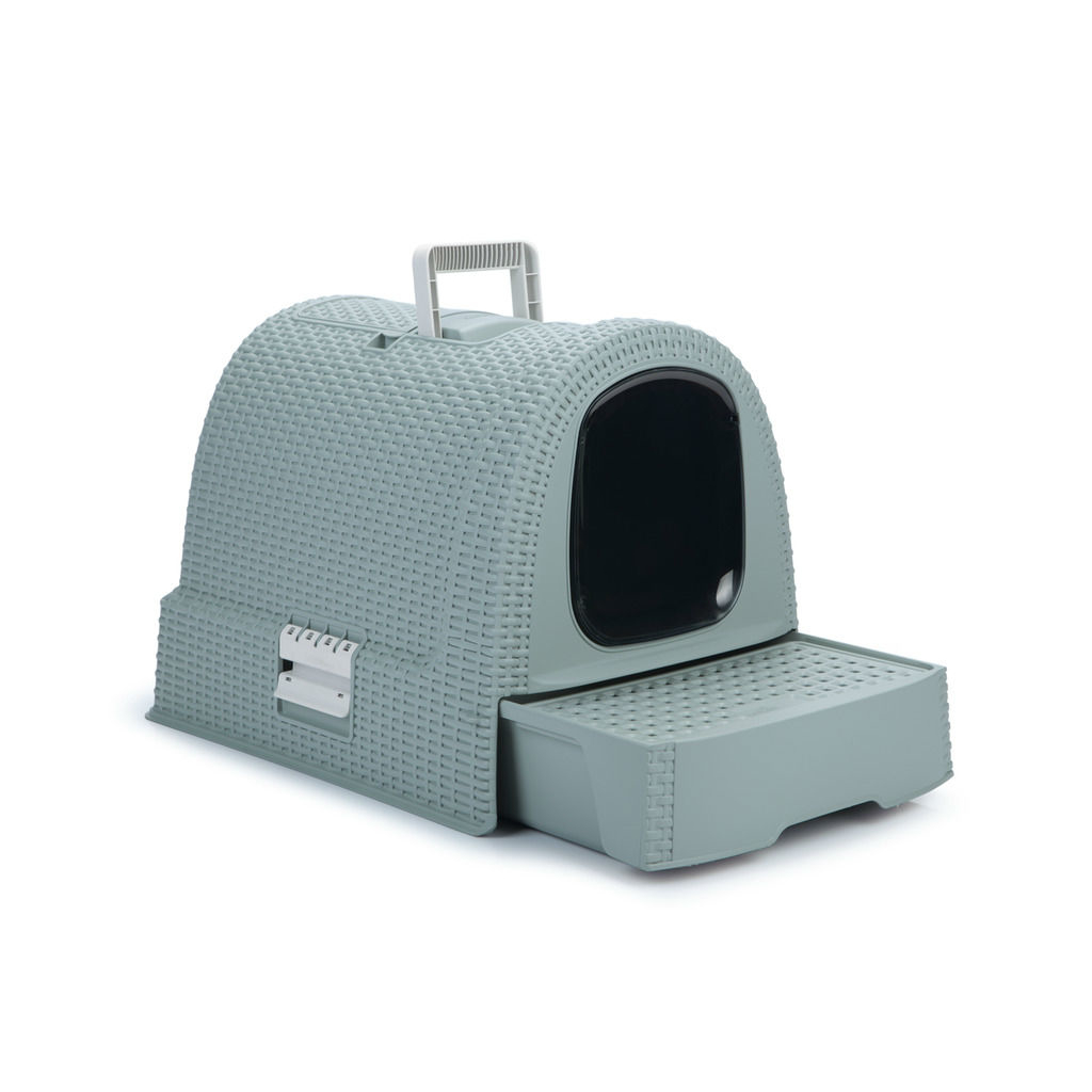 Curver Petlife Katzentoilette Style in Rattan Optik Bild 14