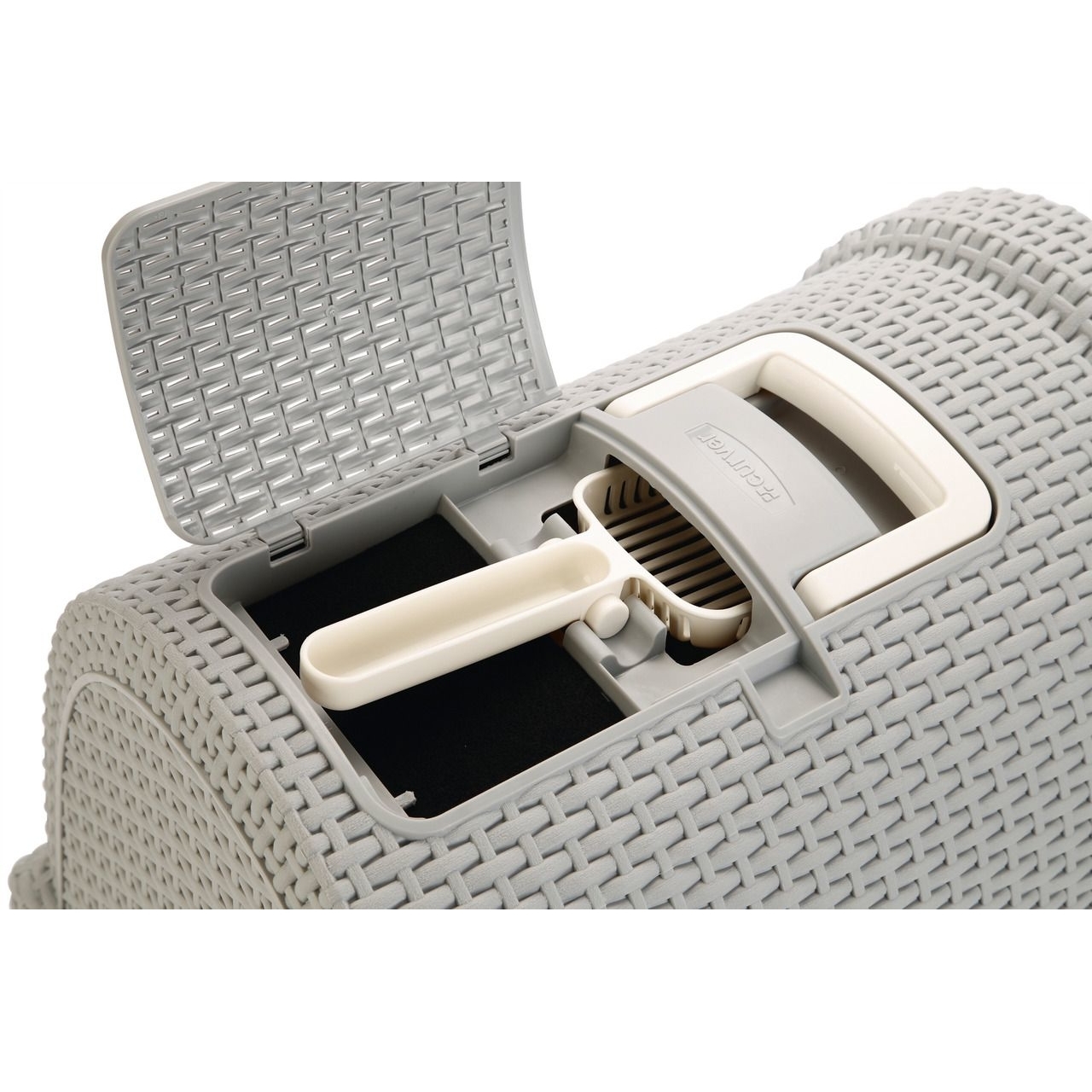 Curver Petlife Katzentoilette Style in Rattan Optik Bild 17