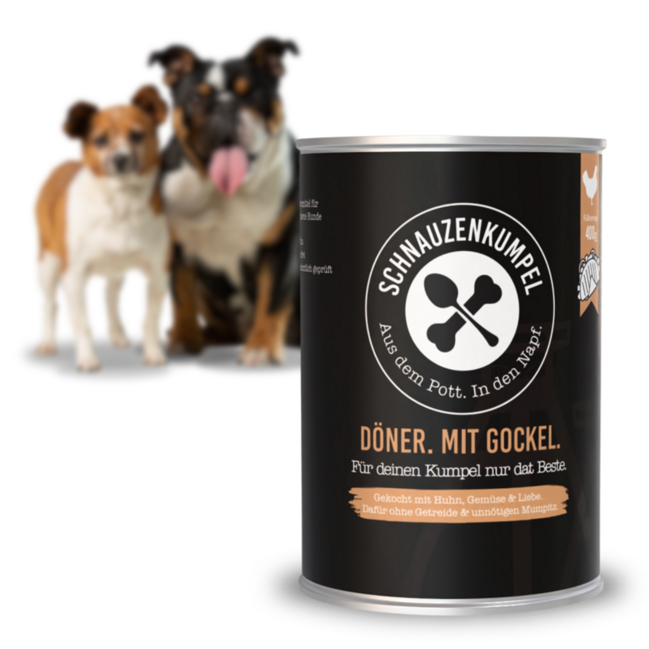 Döner. Mit Gockel. Hundefutter Bild 1