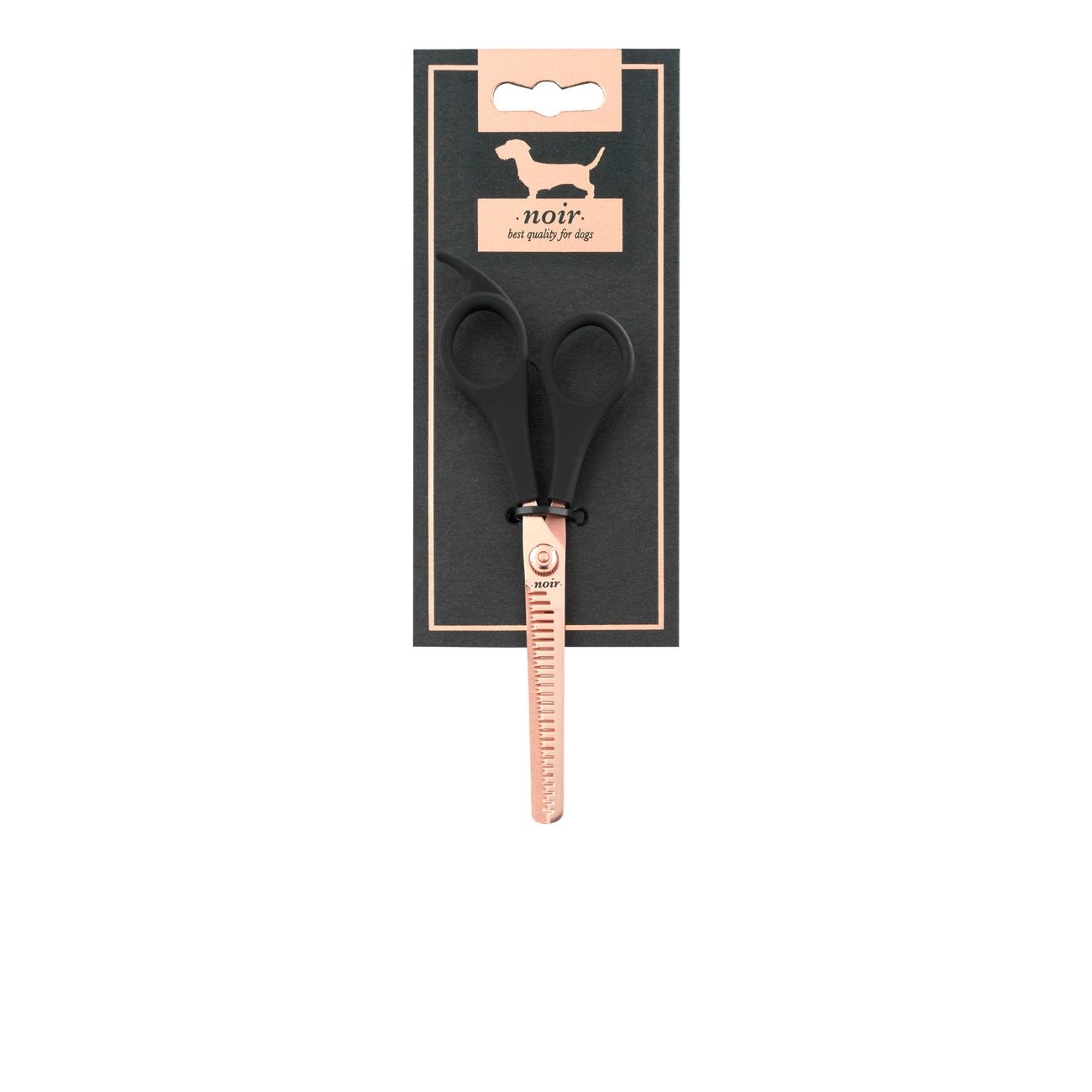 Noir Double Thinning Scissors, einseitige Effilierschere Bild 1