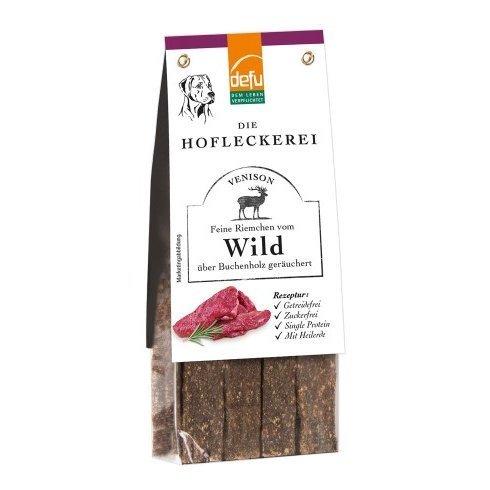 defu Hofleckerei für Hunde - Feine Riemchen vom Wild Bild 1