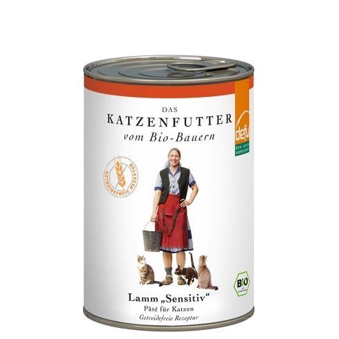 defu Katzenfutter Lamm Sensitive Pâté, 12 x 410 g