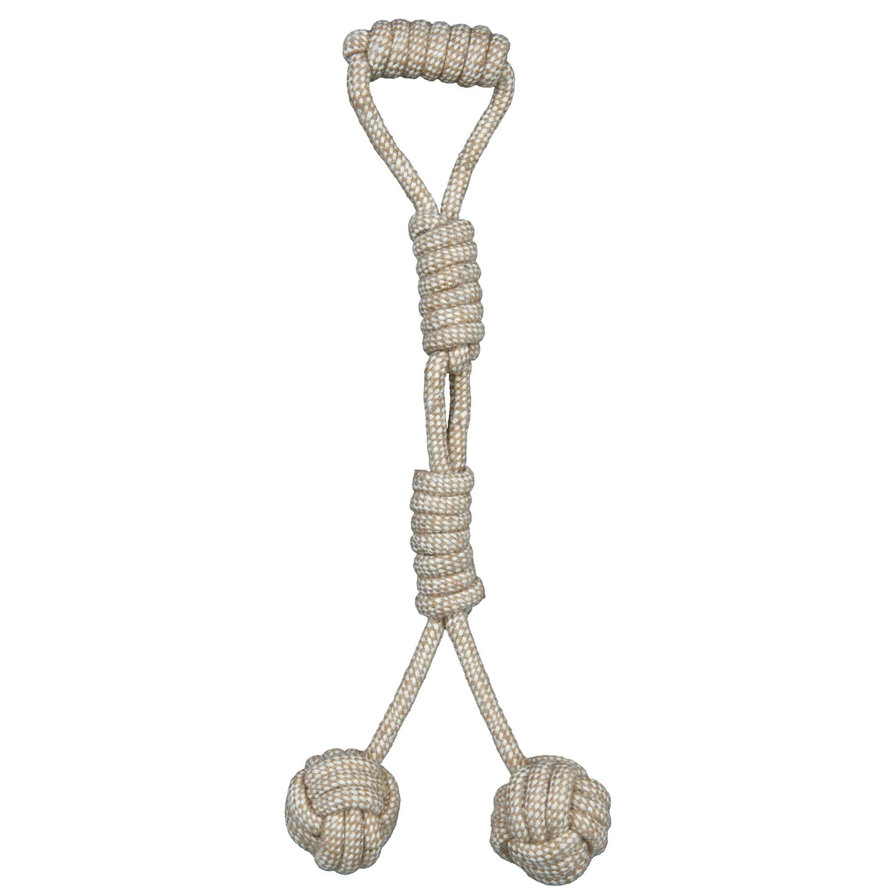 Denta Fun Spieltau mit 2 eingeflochtenen Bällen Bild 1