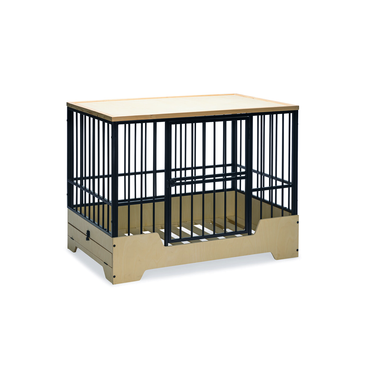 Hundekäfig mit Holzkiste, Bench Quirine Bild 4