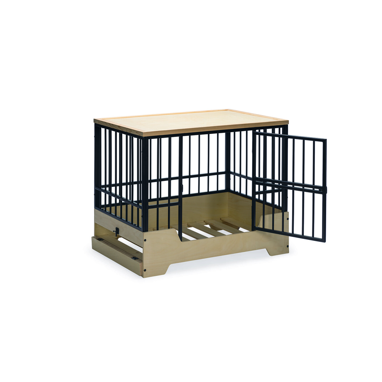 Hundekäfig mit Holzkiste, Bench Quirine Bild 5