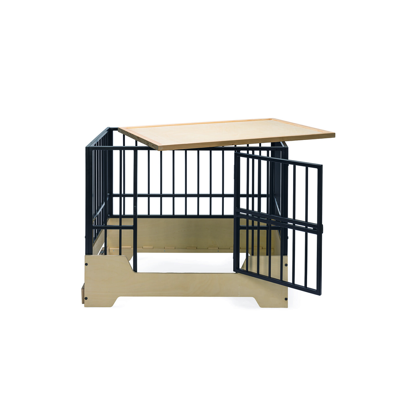 Hundekäfig mit Holzkiste, Bench Quirine Bild 8