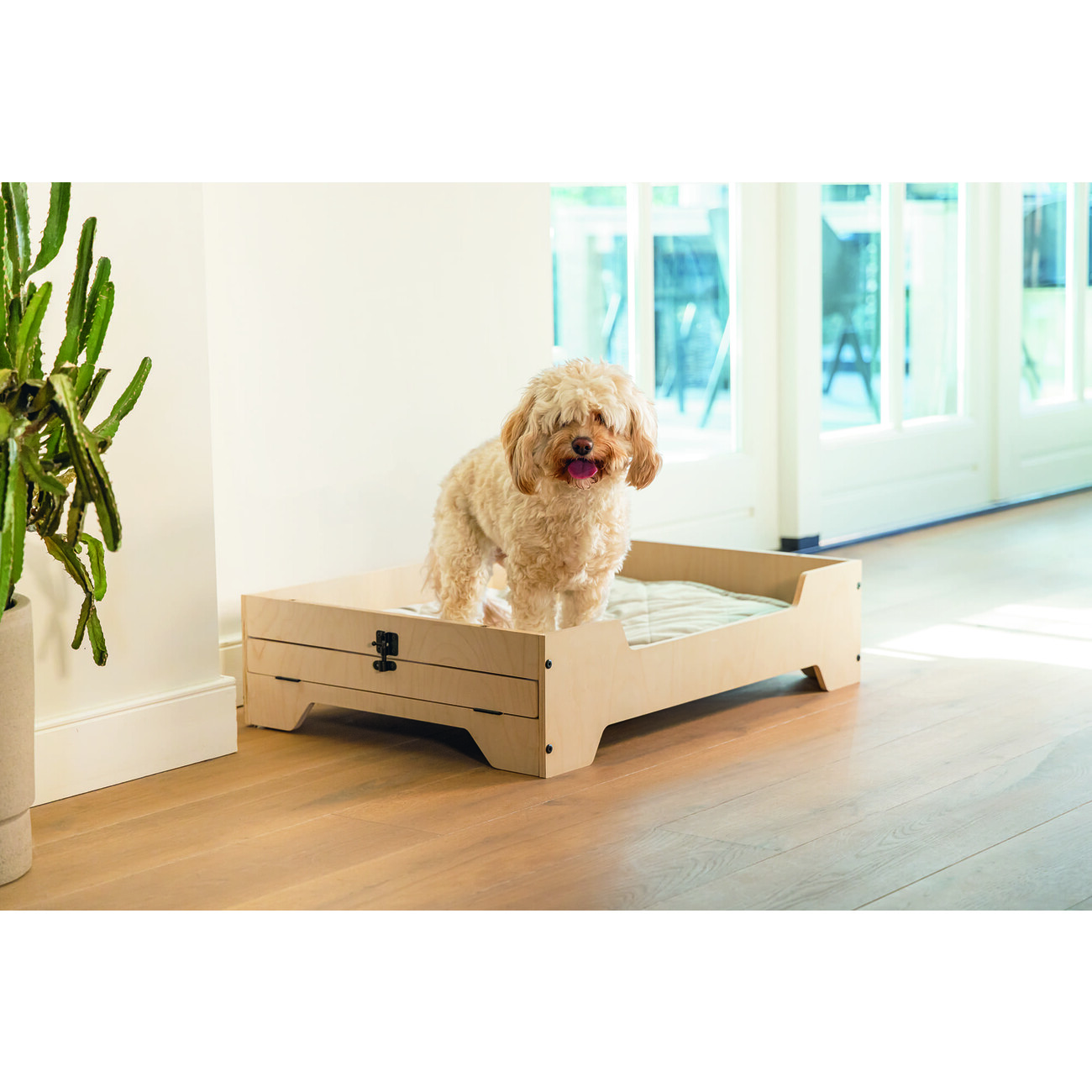 Hundekäfig mit Holzkiste, Bench Quirine Bild 11