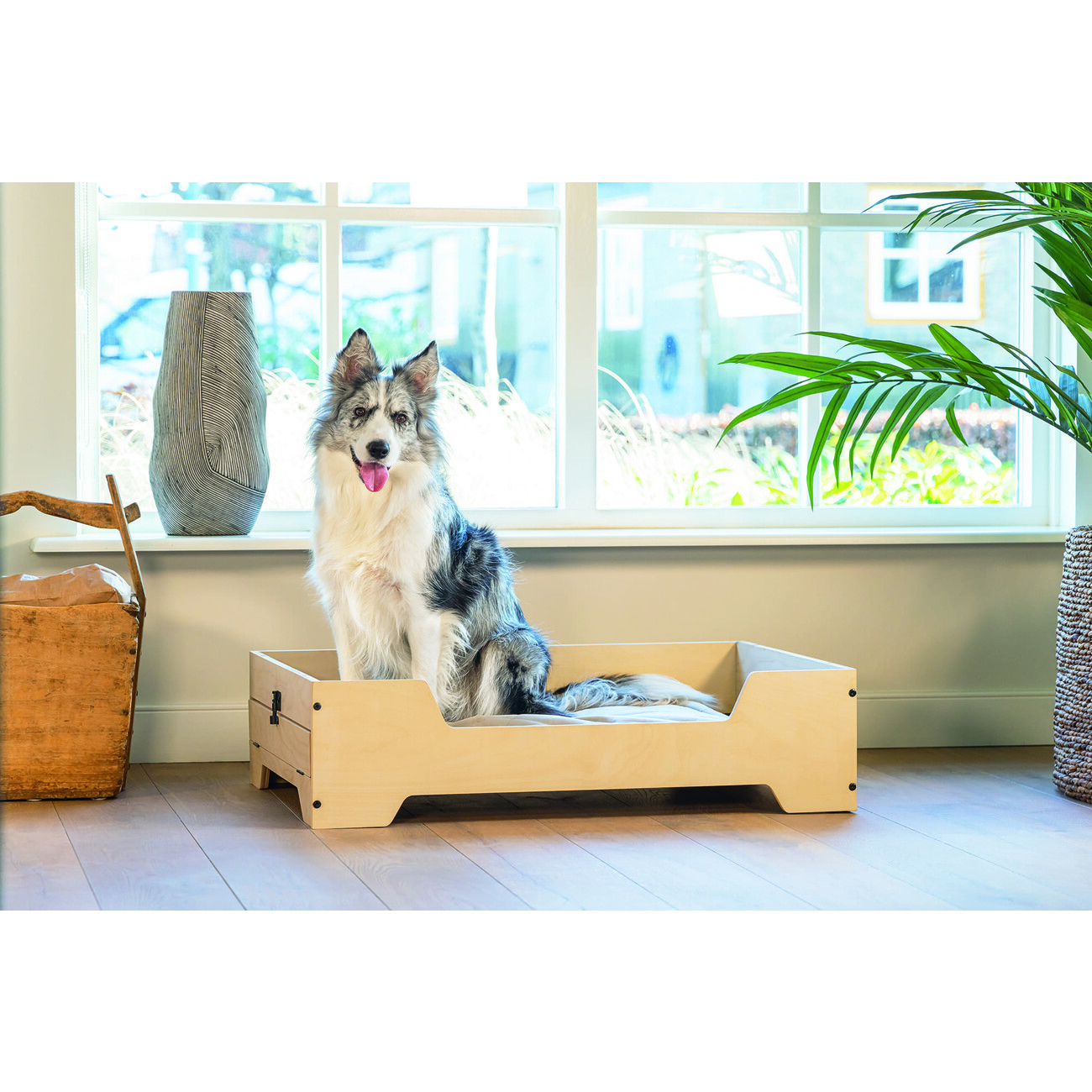 Hundekäfig mit Holzkiste, Bench Quirine Bild 12