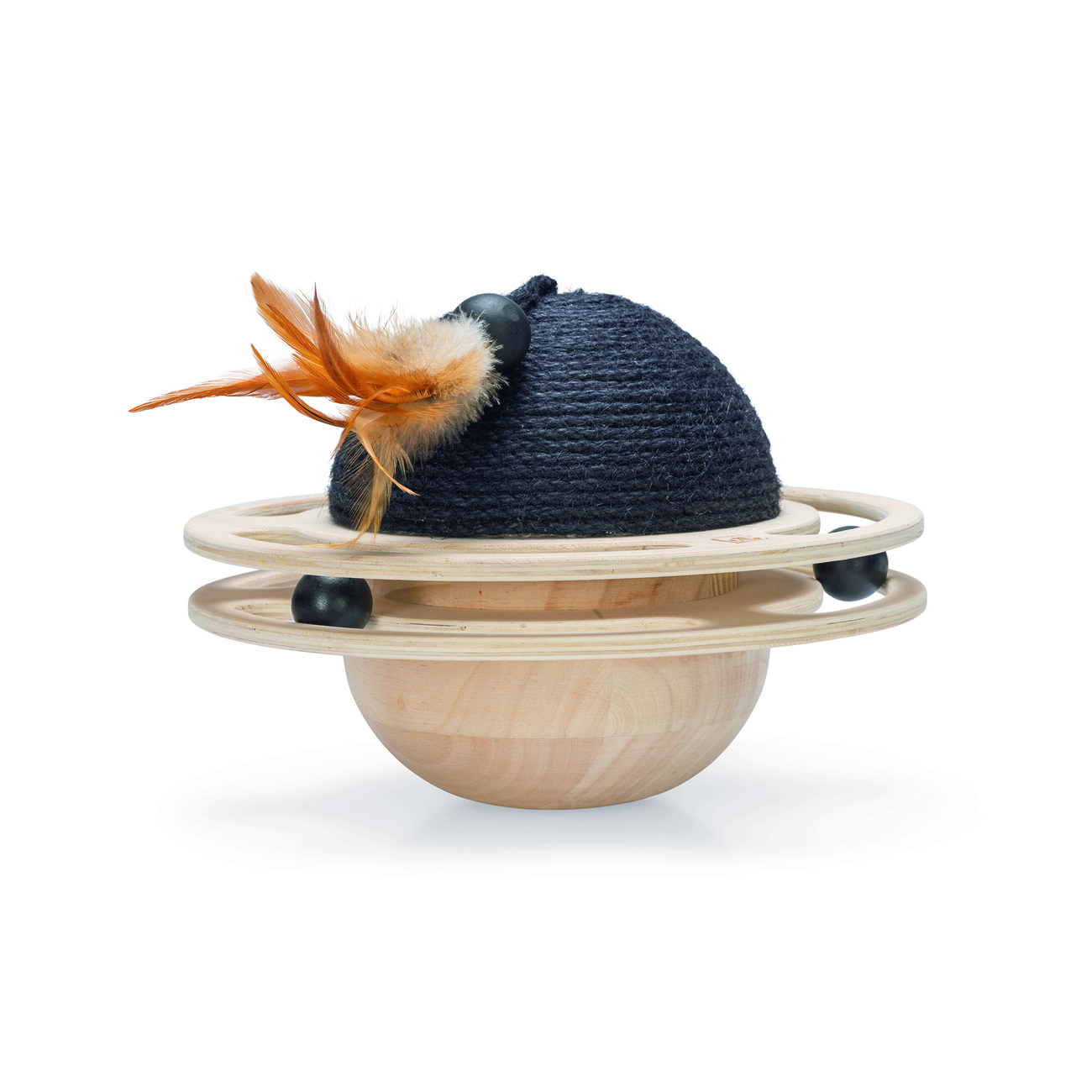 Spielball Kratzball aus Holz Baya für Katzen Bild 1