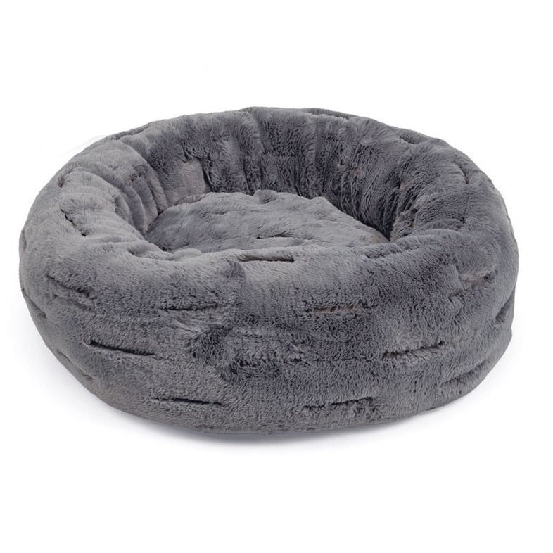 Tierbett Xanto Donut, S – Ø 50 x 20 cm – grau Tierbett Xanto Donut, S – Ø 50 x 20 cm – grau