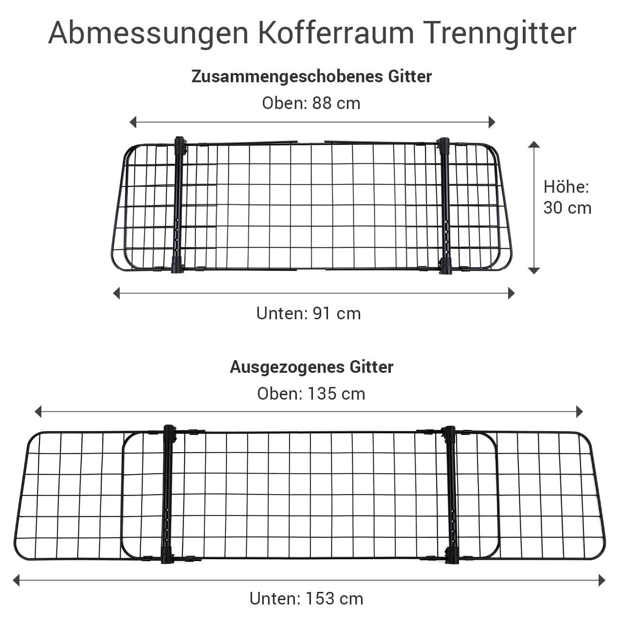 Universal Kofferraum Trenngitter Bild 2