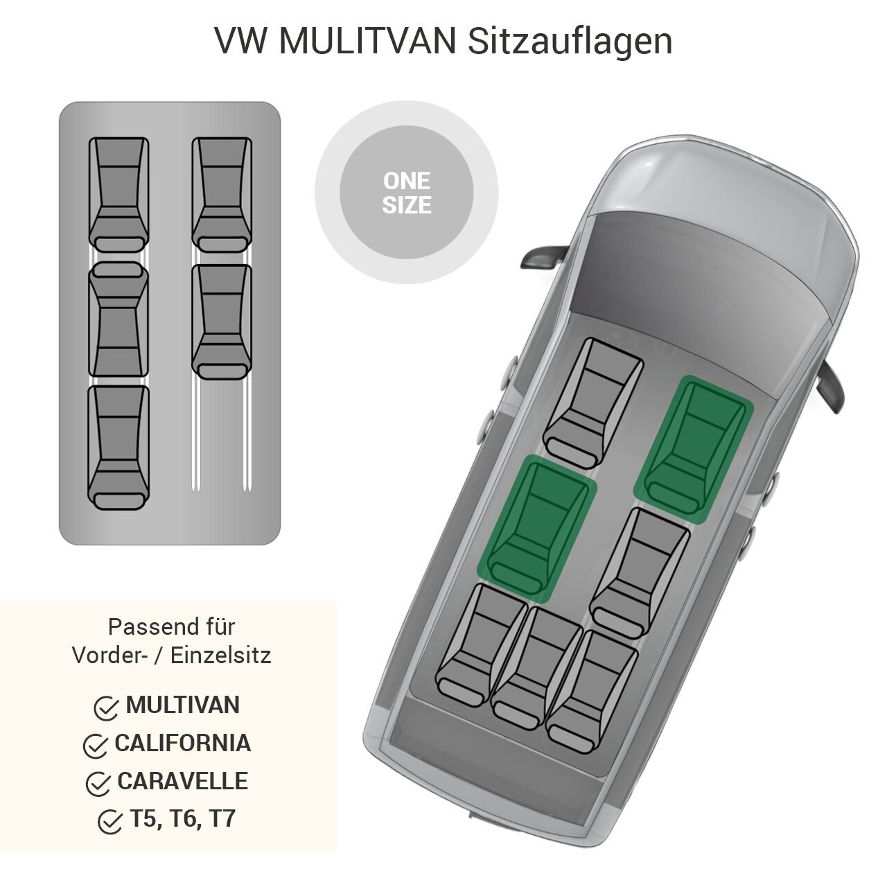 VW Multivan Sitzschutzauflage 1-Sitz Bild 7