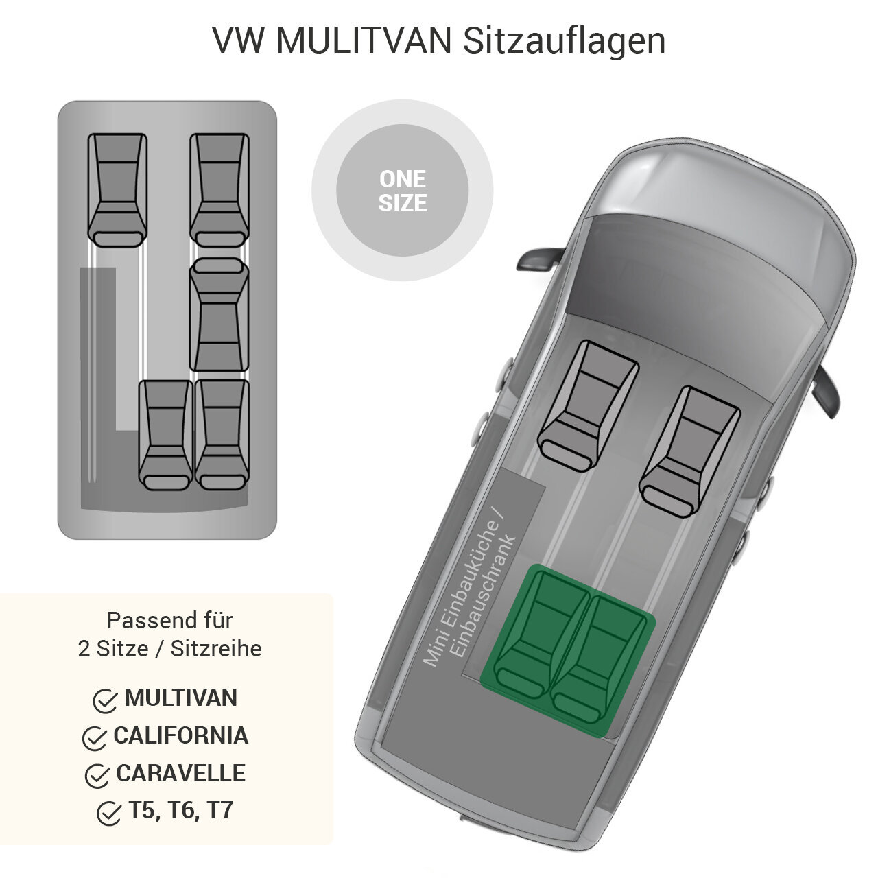 VW Multivan Sitzschutzauflage 2-Sitz Bild 5