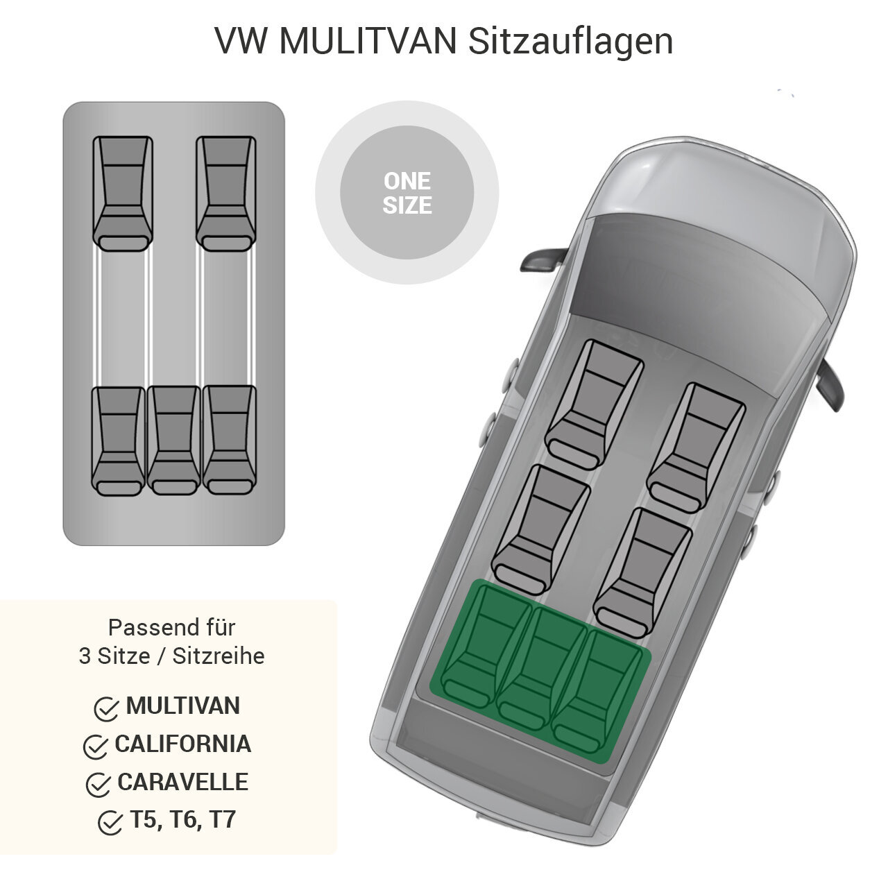 VW Multivan Sitzschutzauflage 3-Sitz Bild 10