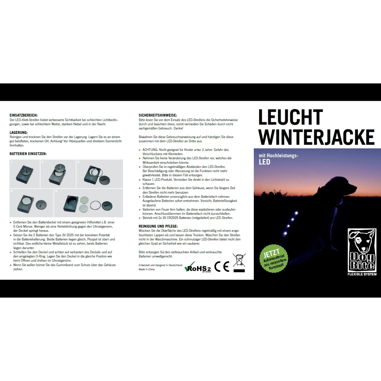 DogBite Hunde Leucht-Winterjacke mit LED Bild 8