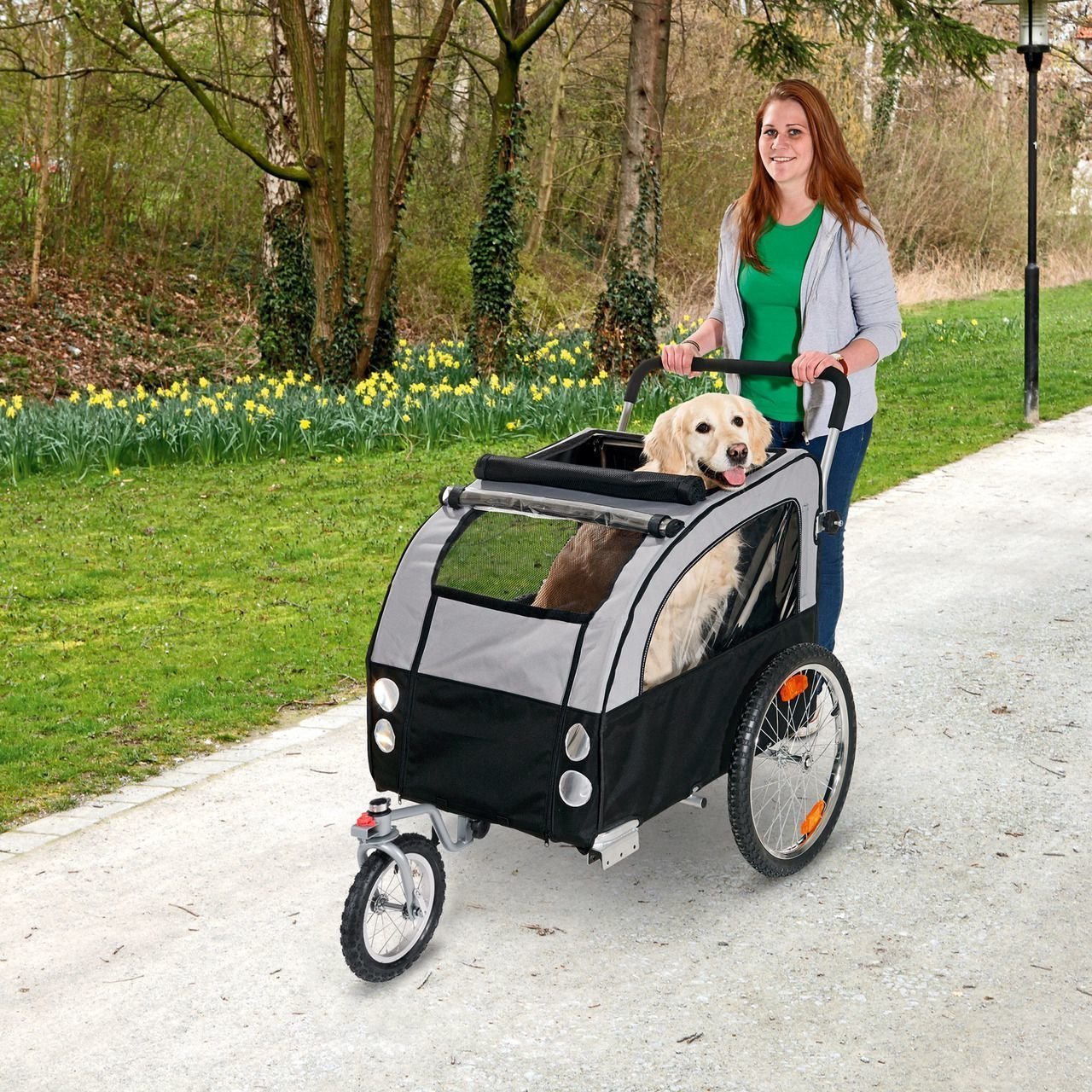 Doggy Liner Berlin Teflon® Fahrradanhänger für Hunde Bild 6