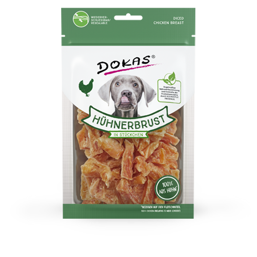 Dokas Hunde Snack Hühnerbrustfilet in Stückchen Bild 1