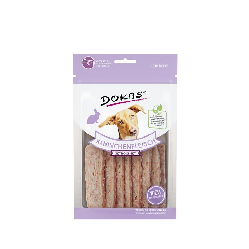 Dokas Hunde Snack Kaninchenfleisch getrocknet Bild 1