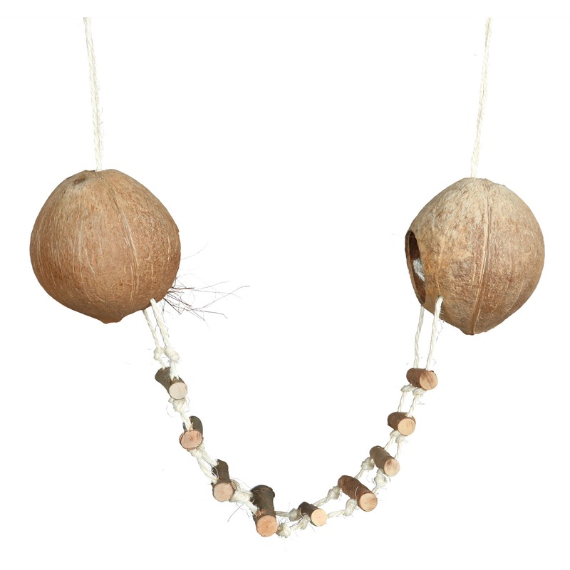 Doppel Kokosnusshaus für Hamster Bild 1