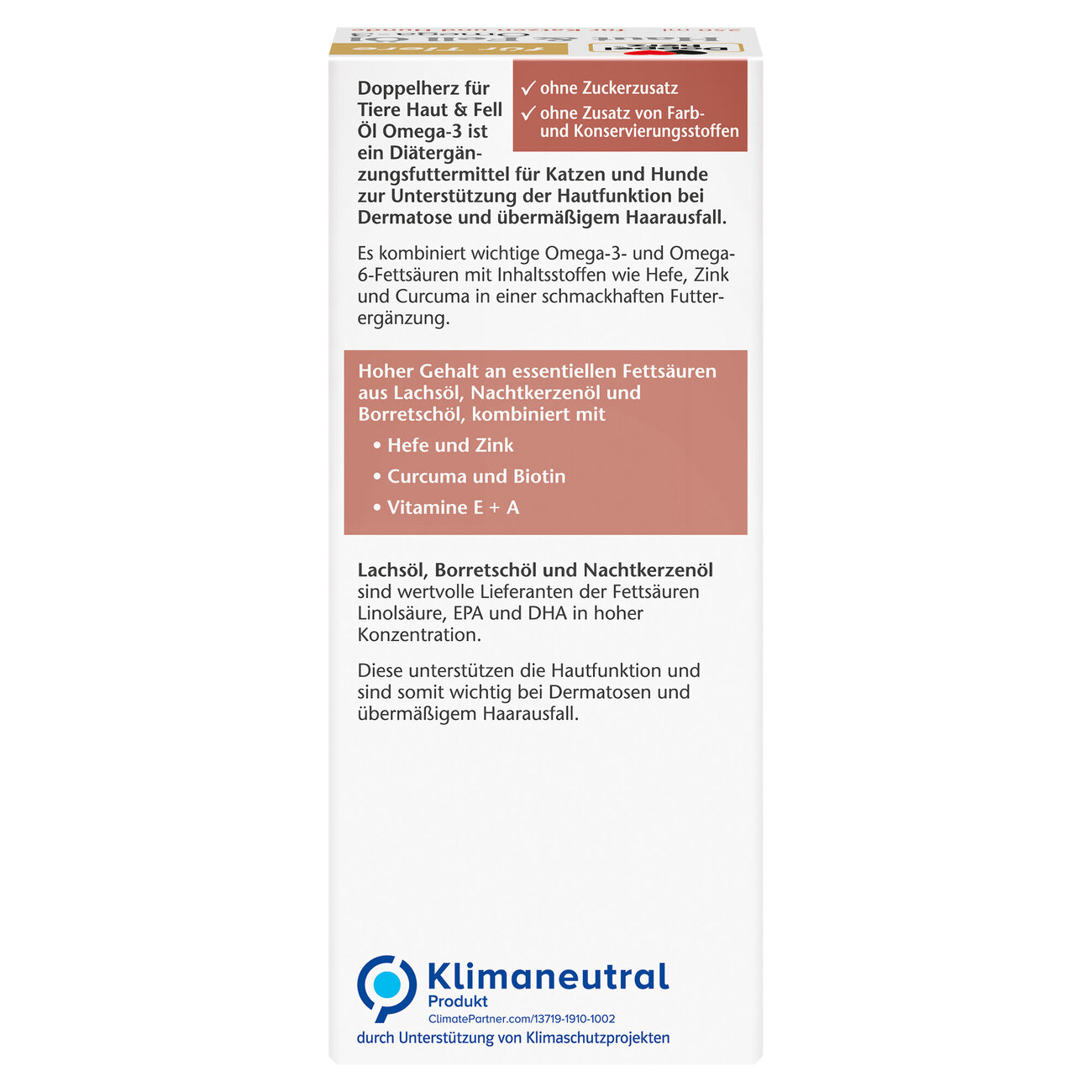 Haut & Fell Öl für Hunde und Katzen Bild 4