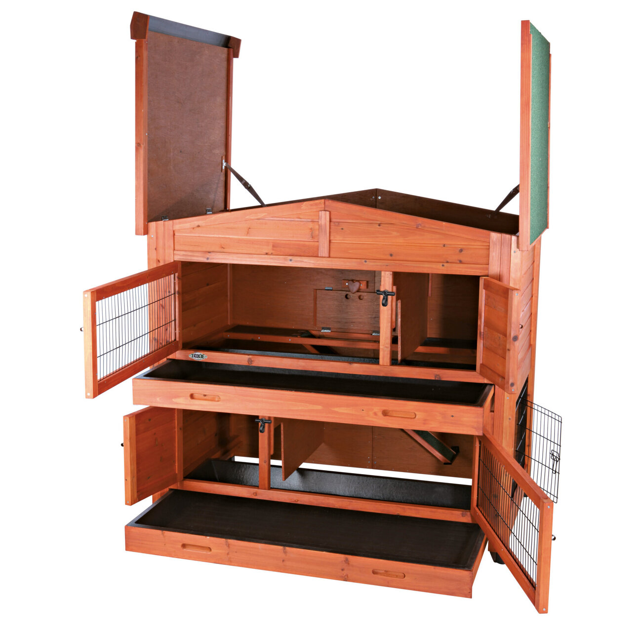 Doppelter Kaninchenstall mit 2 Etagen Bild 2