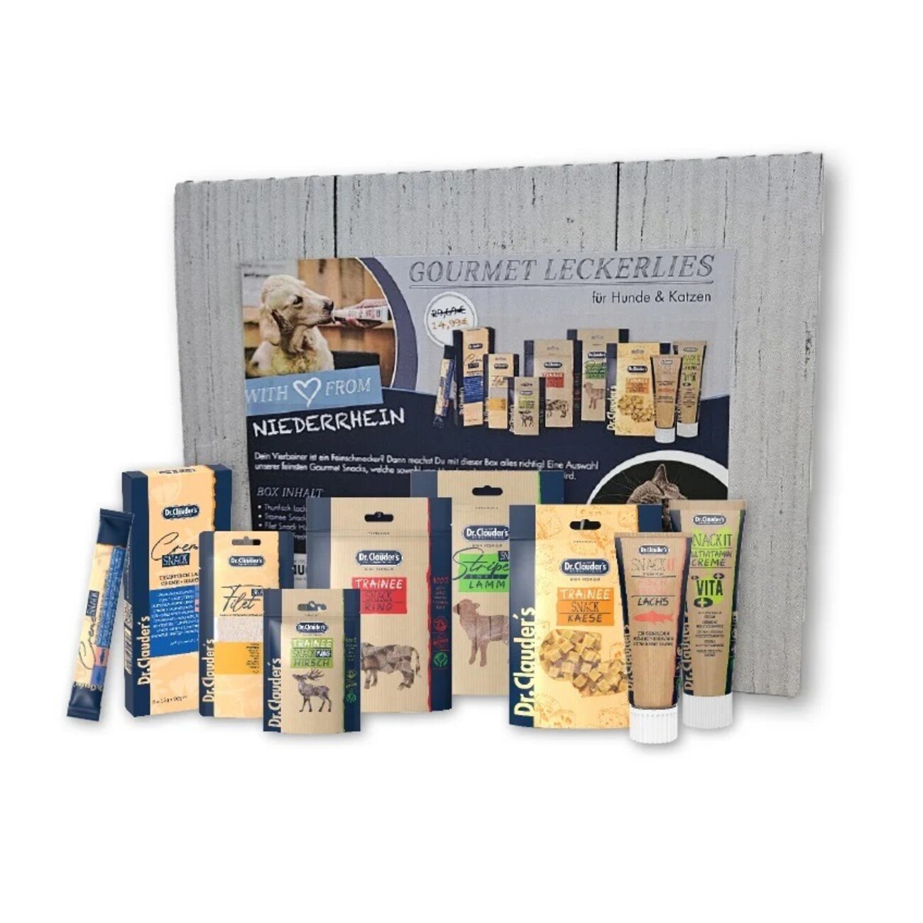 Dr. Clauder's Gourmet Leckerli Box für Hunde Bild 1