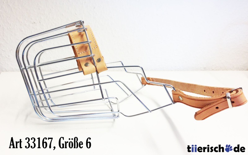 Draht Maulkorb Metall für Hunde Bild 2