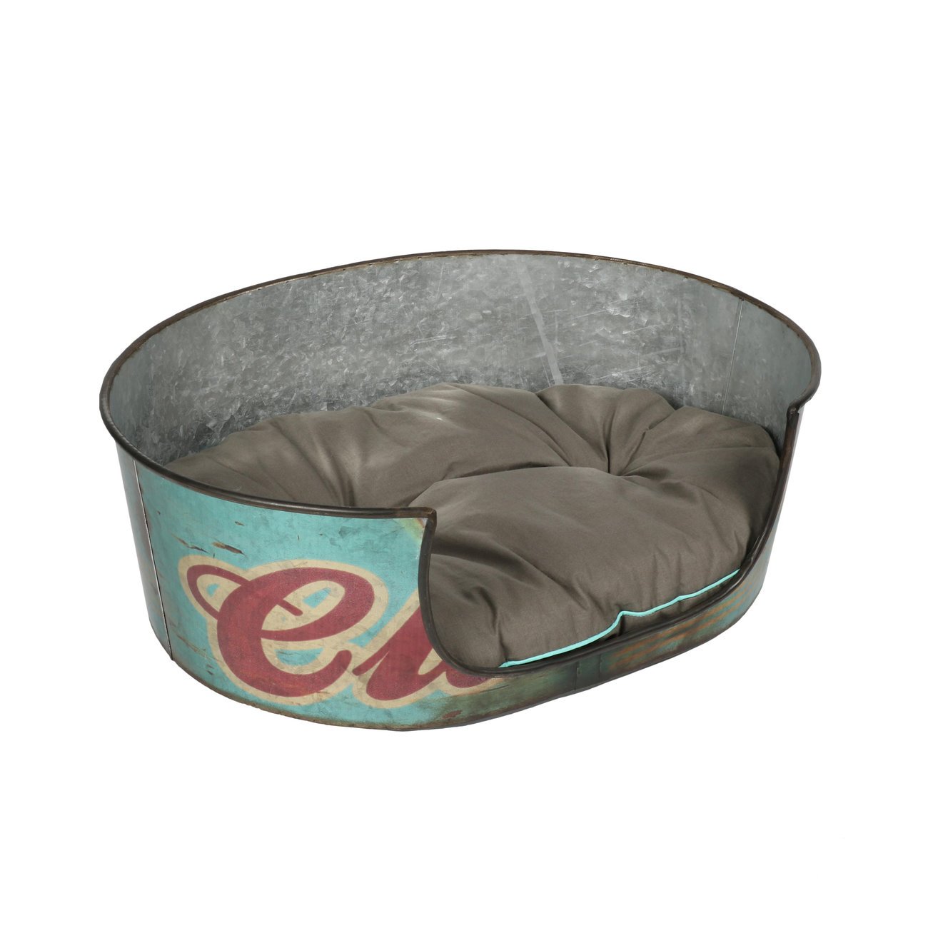 Retro Hundekorb aus Zink Bild 4