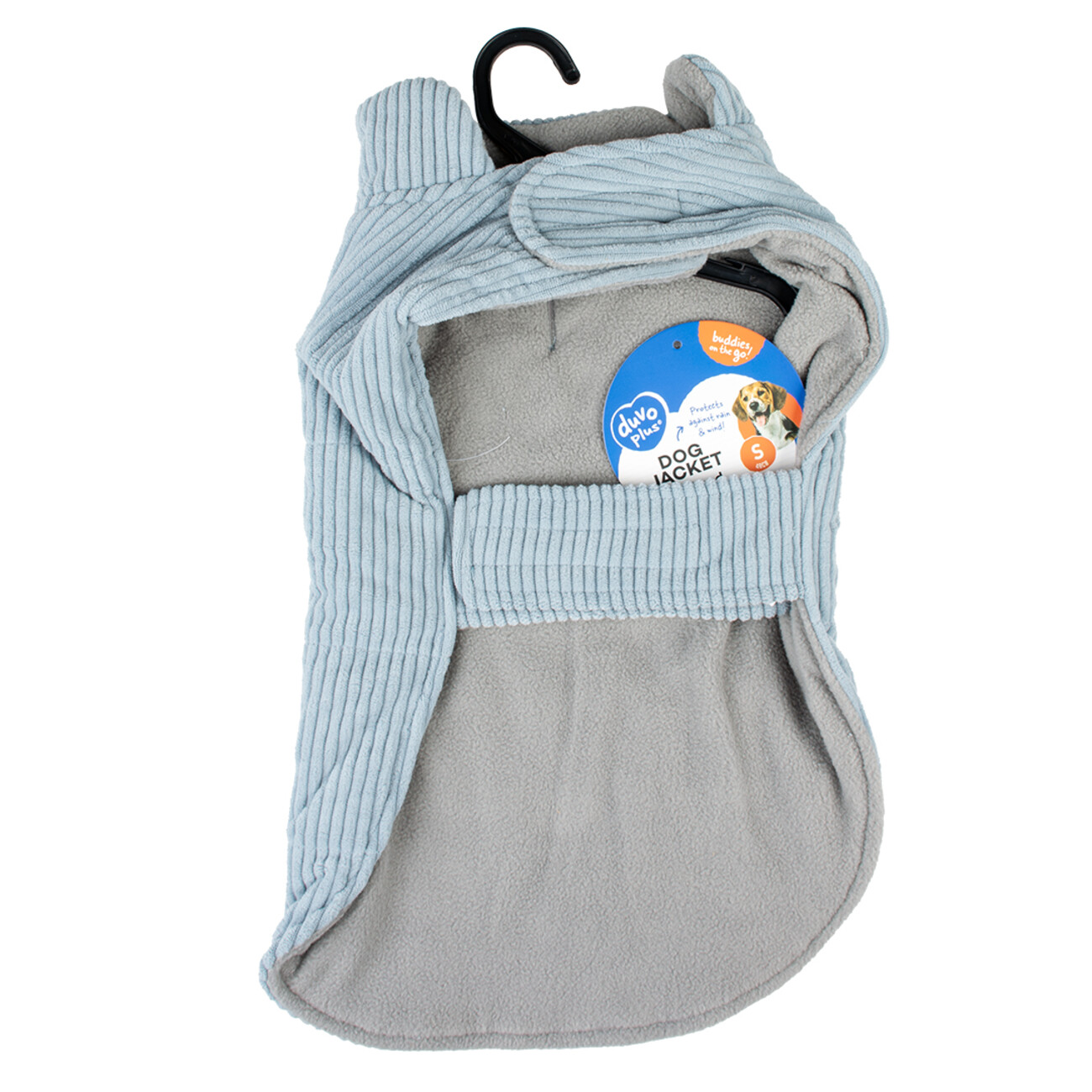 Hundemantel Corduroy grau Bild 3