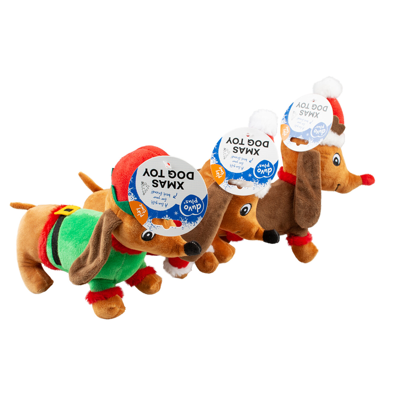 Xmas Plüsch Hund Hundespielzeug Weihnachten Bild 3