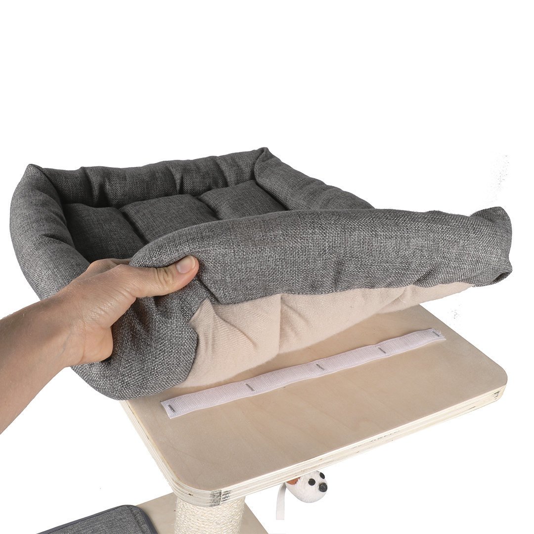 Kratzbaum Comfort Oslo aus Naturholz Bild 3