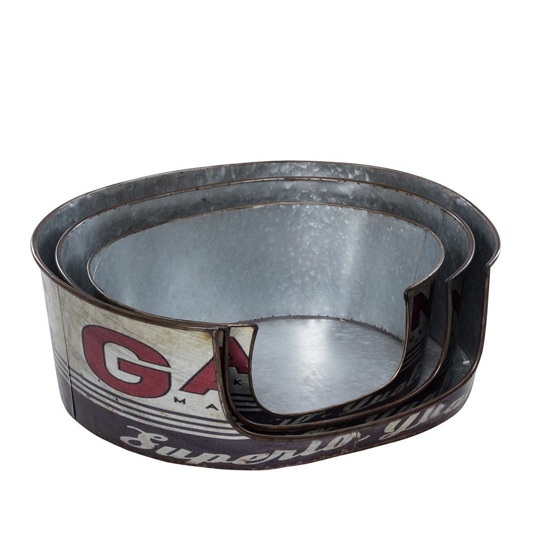 Retro Hundekorb aus Zink Bild 1