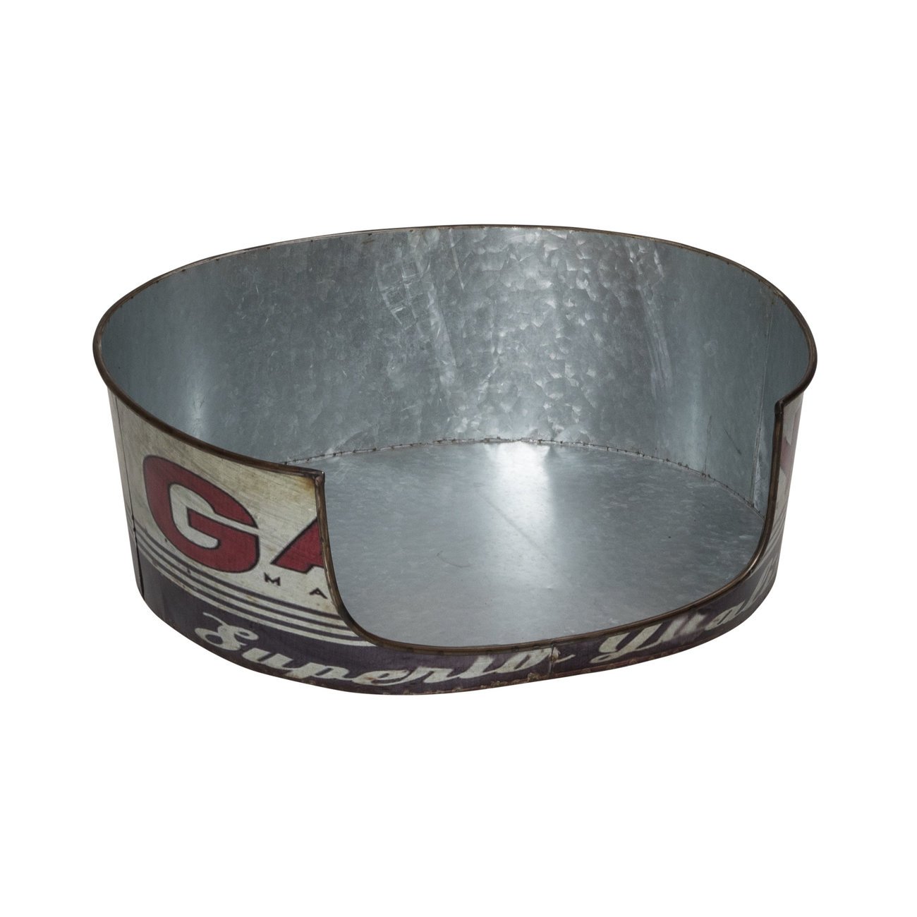 Retro Hundekorb aus Zink Bild 2