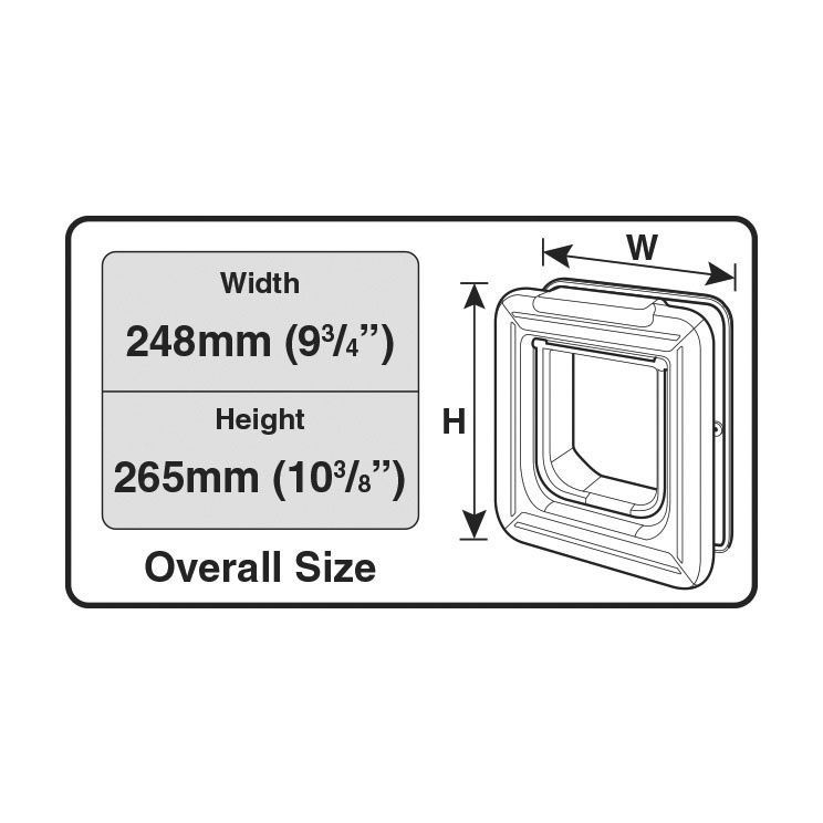 Elektronische Cat Mate Katzenklappe Microchip mit Zeitschaltuhr Bild 3