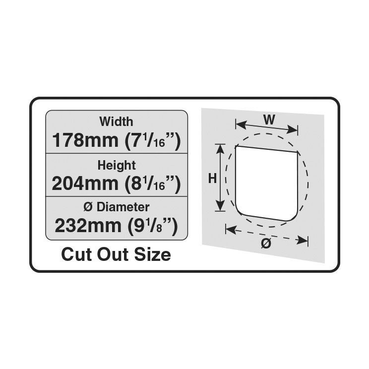 Elektronische Cat Mate Katzenklappe Microchip mit Zeitschaltuhr Bild 4
