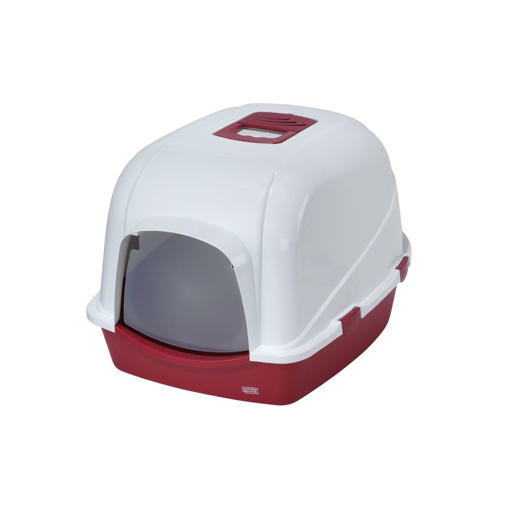 Europet Bernina Katzentoilettenhaus Eclipse, 70: 56x70cm, Höhe 46 cm, rot Europet Bernina Katzentoilettenhaus Eclipse, 70: 56x70cm, Höhe 46 cm, rot