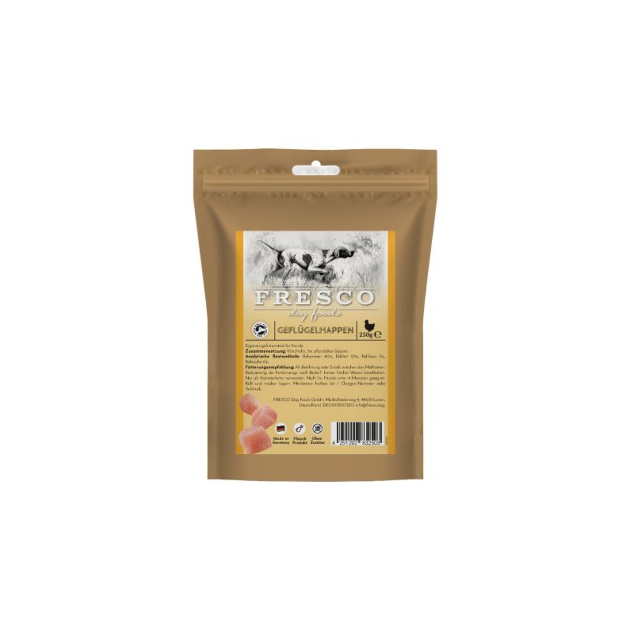 FRESCO Geflügel Happen Hundesnack – Natürliche Proteinhappen für alle Hunde Bild 1