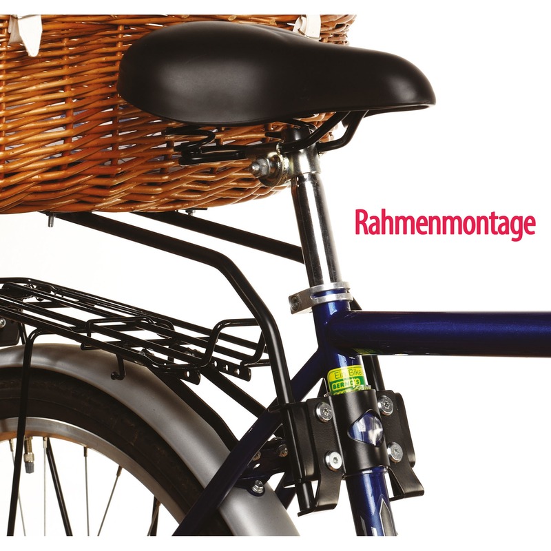 Fahrradkorb für Hunde extra hoch Rahmenmontage hinten Bild 3