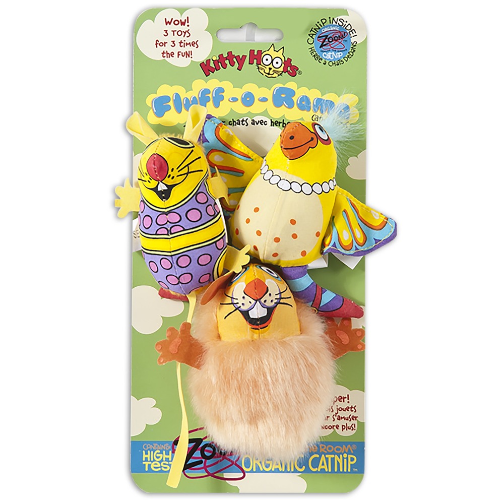 Fat Cat Fluff-O-Rama Katzenspielzeug Set Bild 1