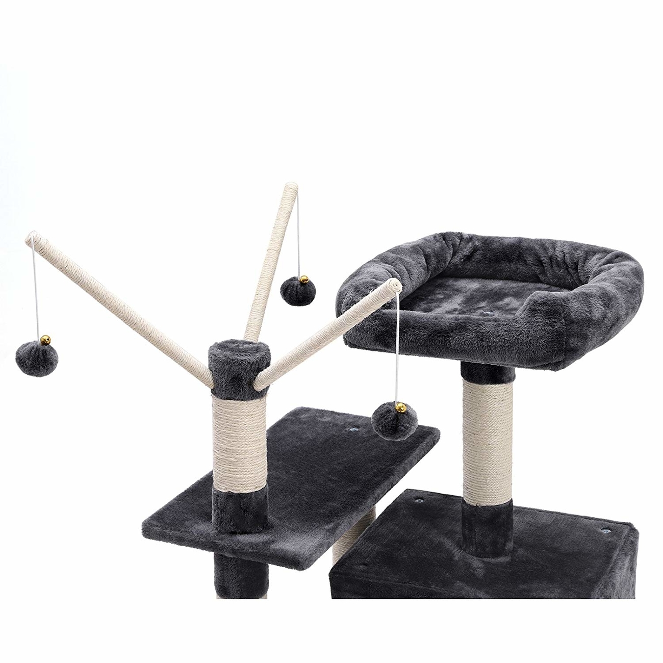FEANDREA by SONGMICS Katzenkratzbaum mit Hängematte, Höhle, Spielzeug Bild 9