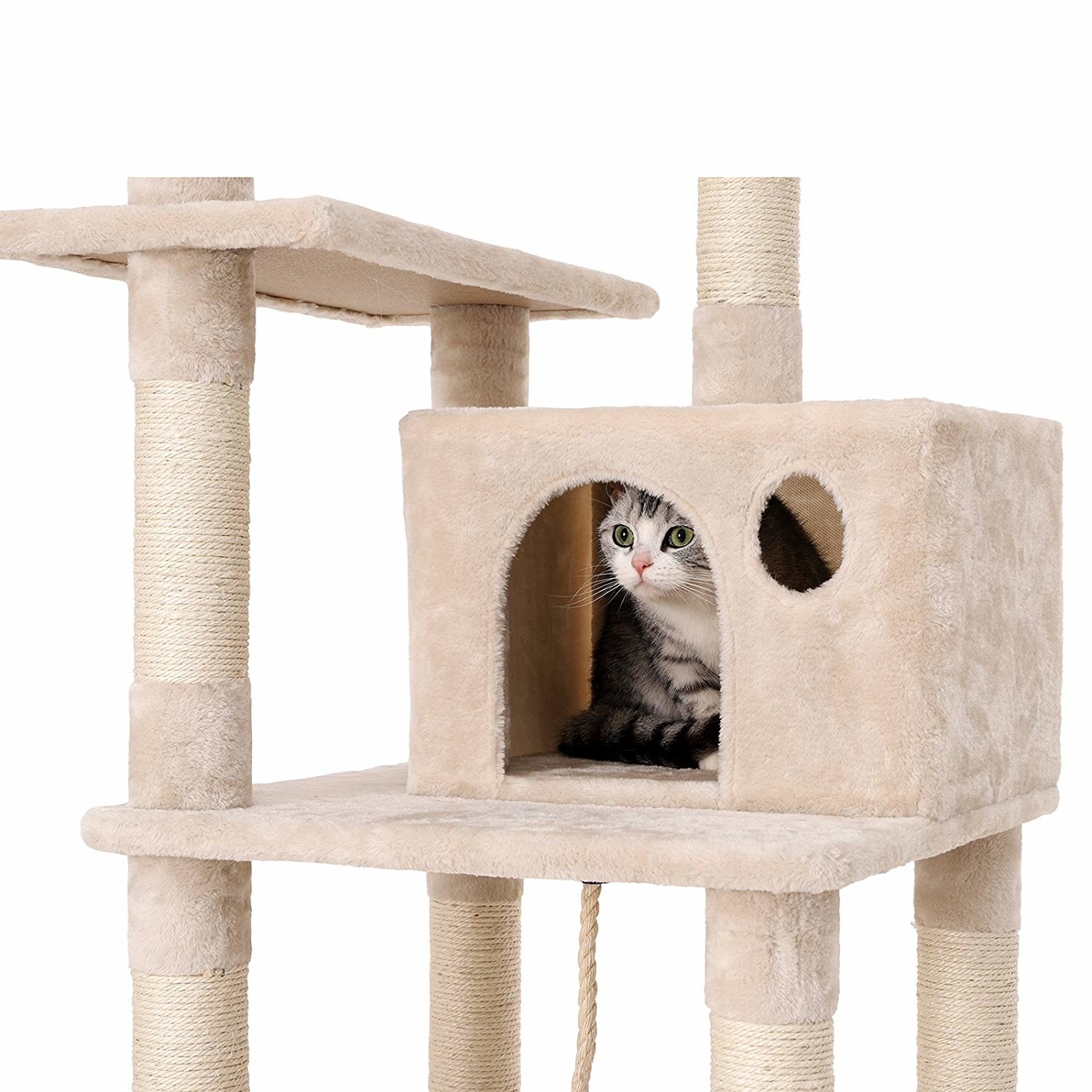 FEANDREA by SONGMICS Katzenkratzbaum mit Hängematte, Höhle, Spielzeug Bild 10