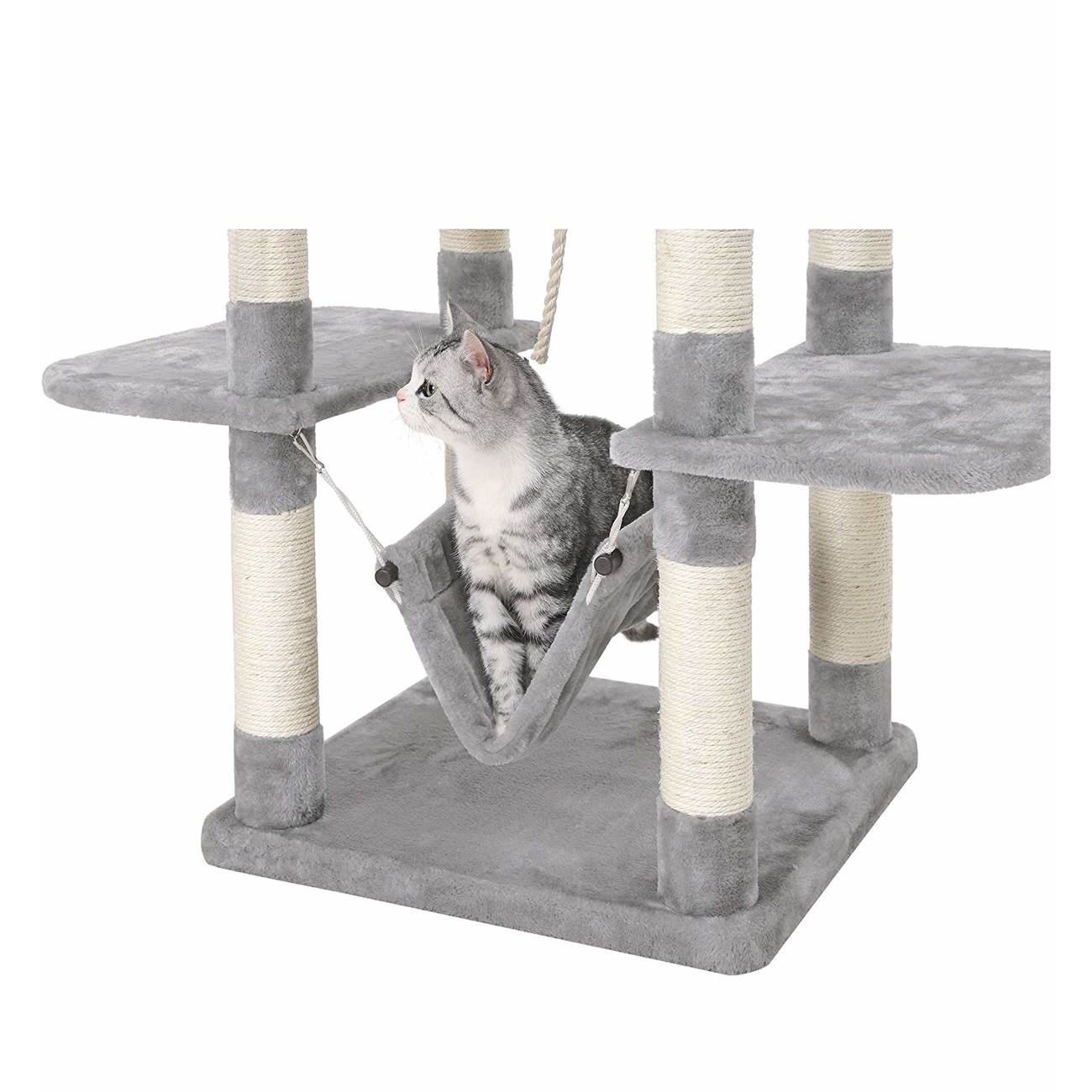 FEANDREA by SONGMICS Katzenkratzbaum mit Hängematte, Höhle, Spielzeug Bild 13