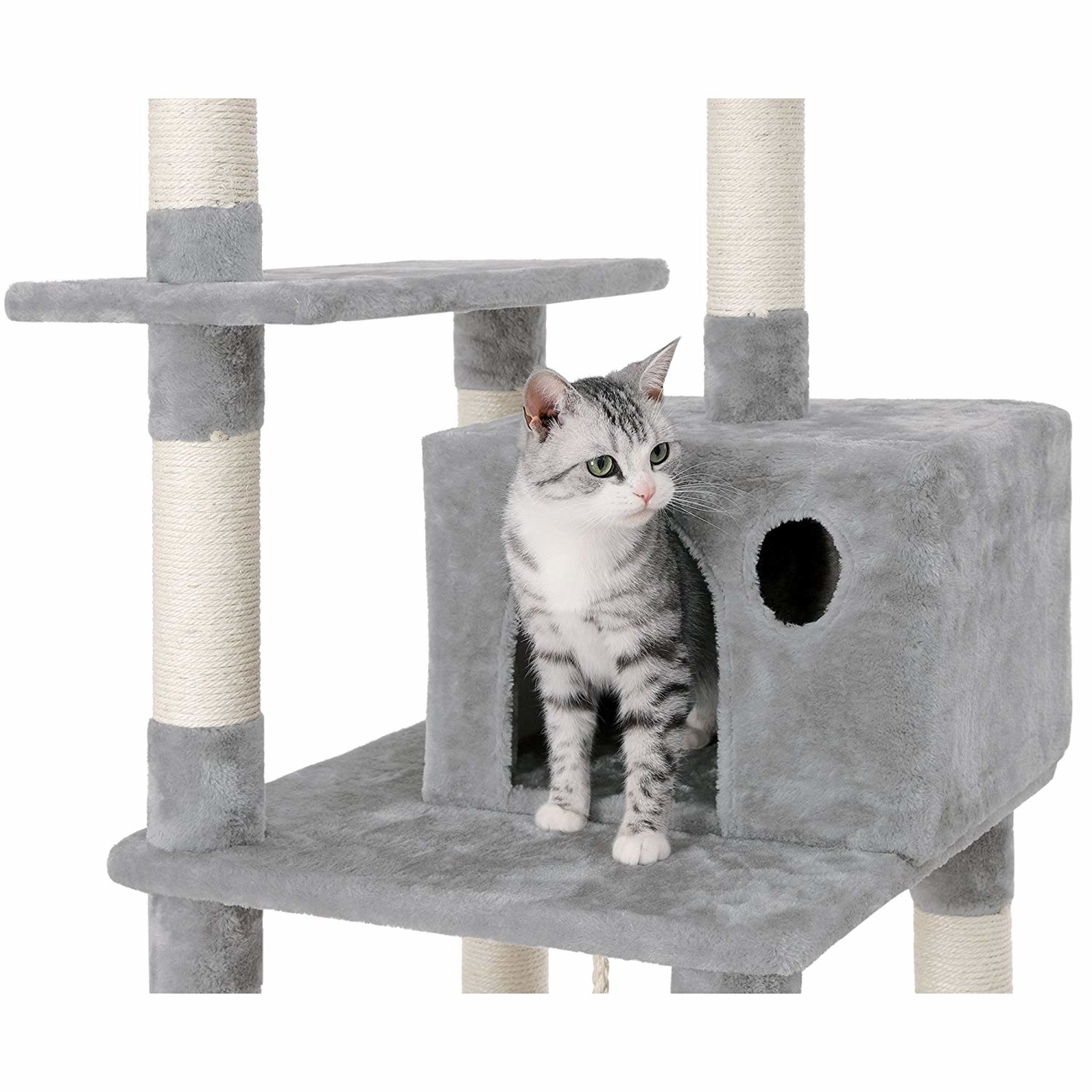 FEANDREA by SONGMICS Katzenkratzbaum mit Hängematte, Höhle, Spielzeug Bild 20