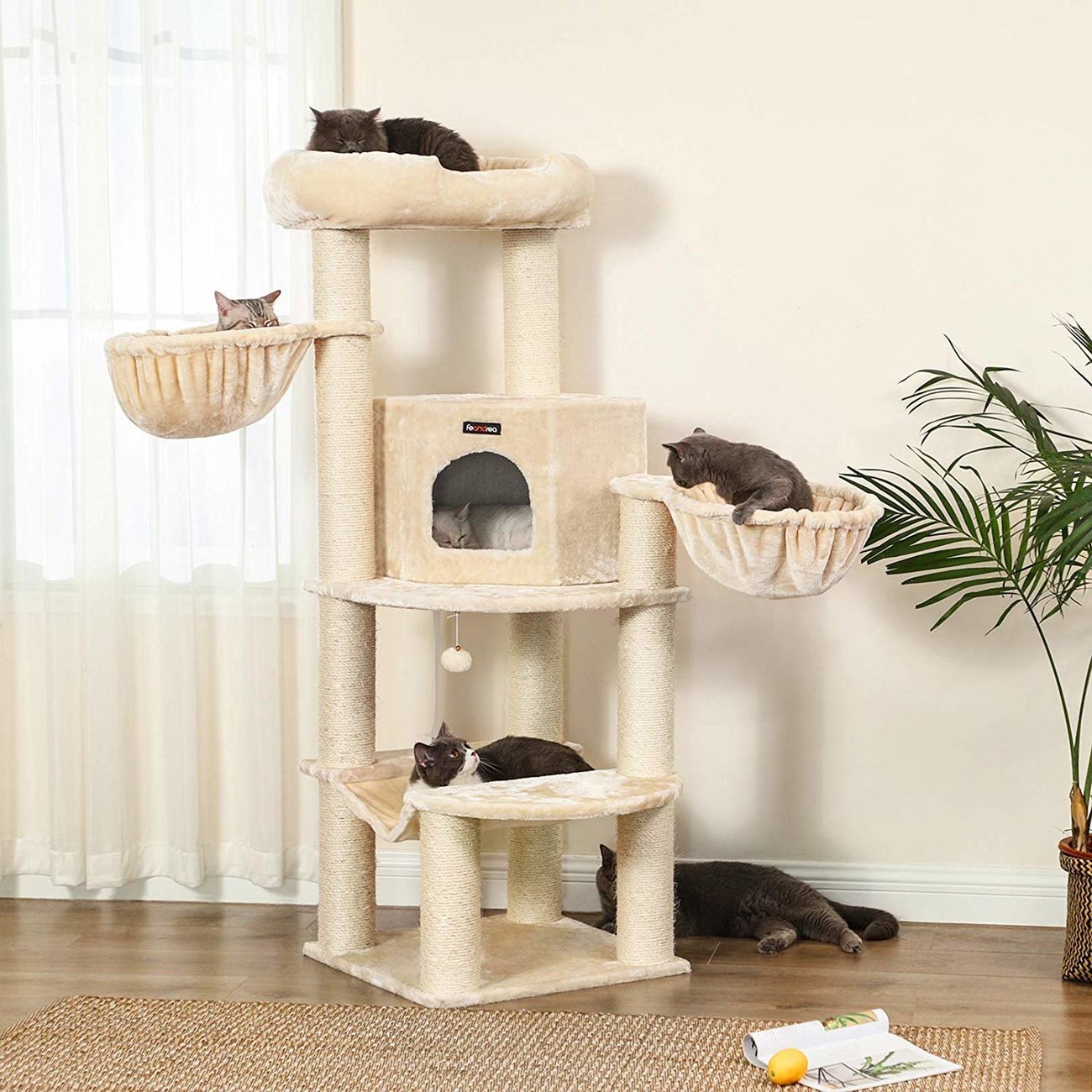 FEANDREA Kratzbaum groß, Katzenbaum XL Bild 2