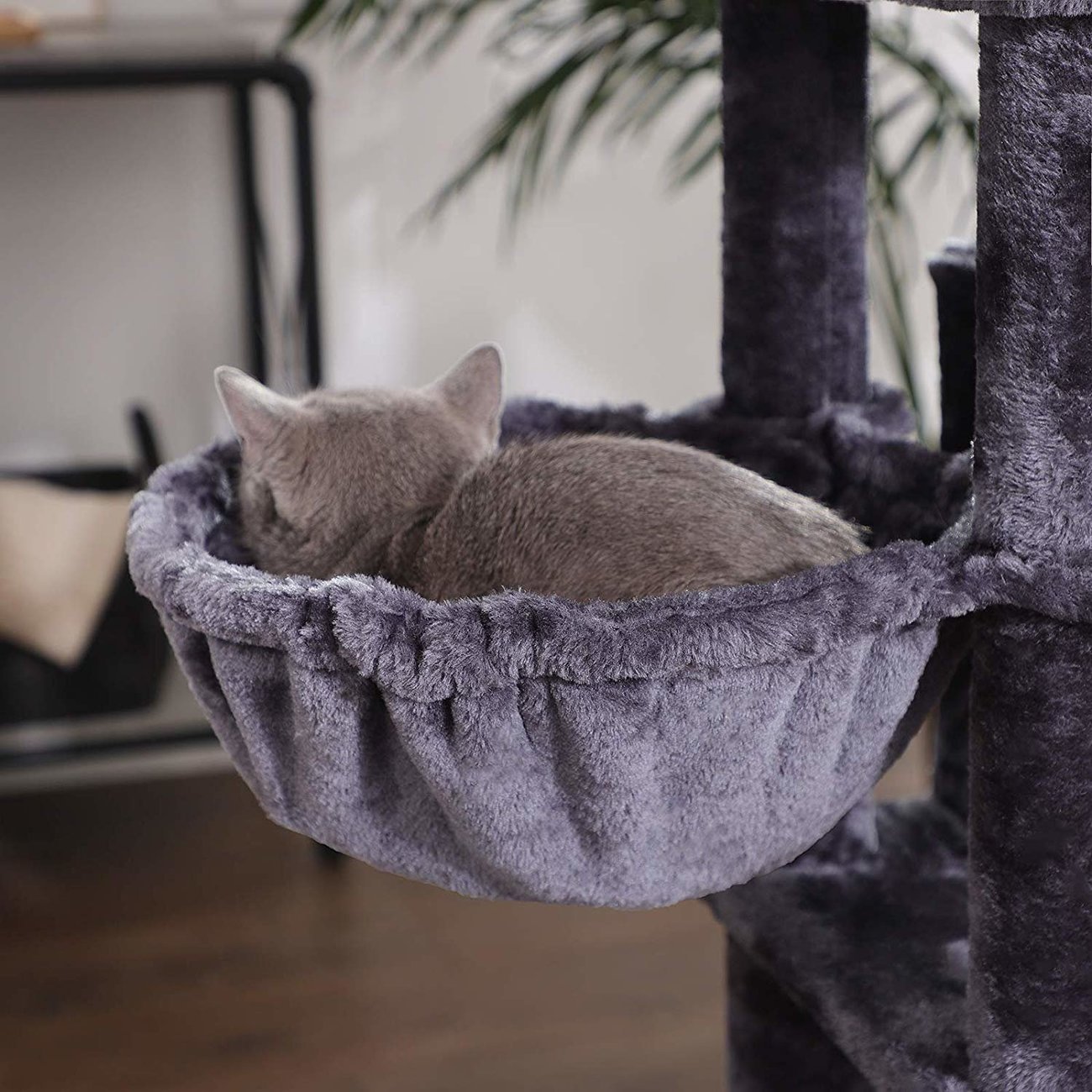 FEANDREA Kratzbaum groß mit 3 Katzenhöhlen Bild 10