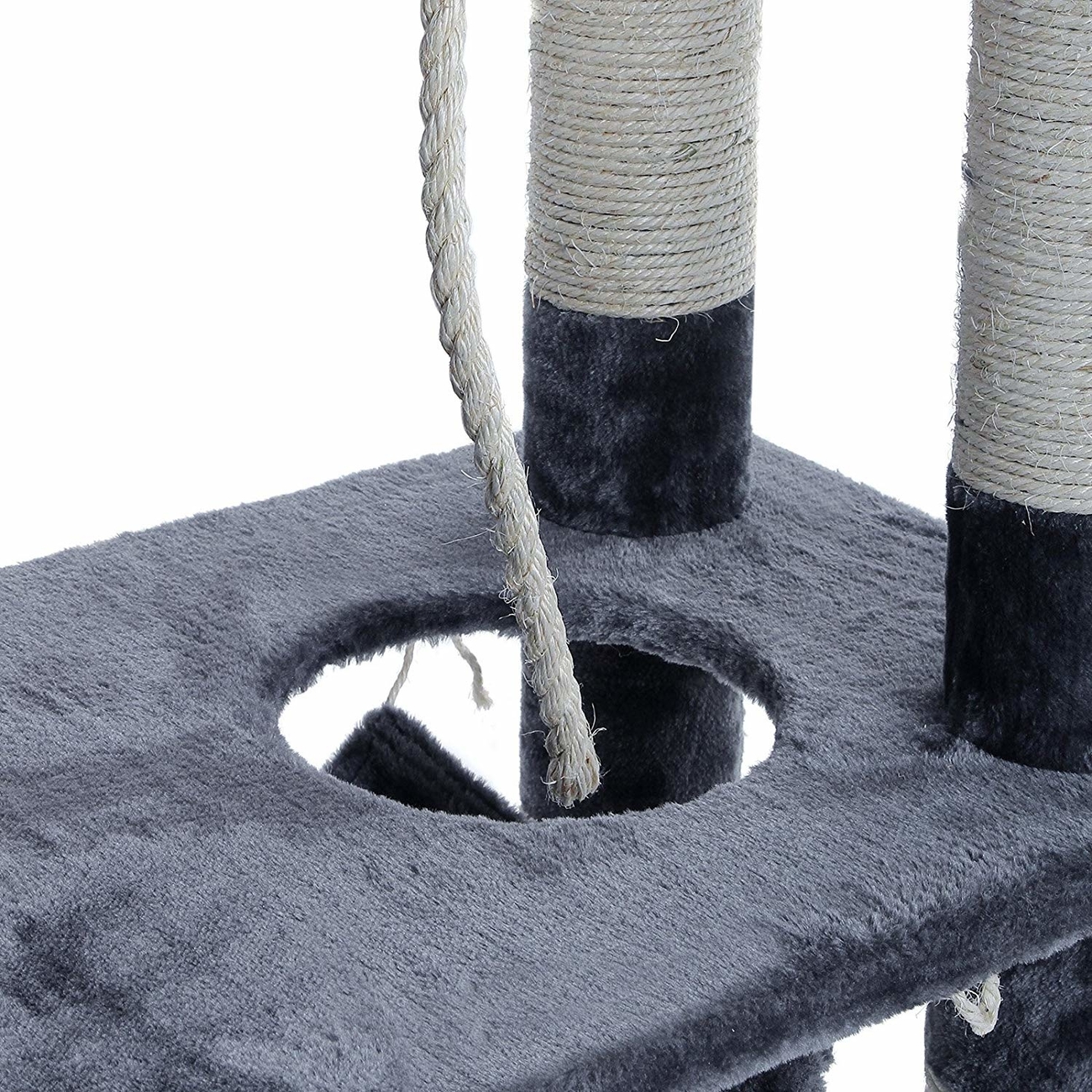 FEANDREA Kratzbaum mit Hängematte und Leiter Bild 9